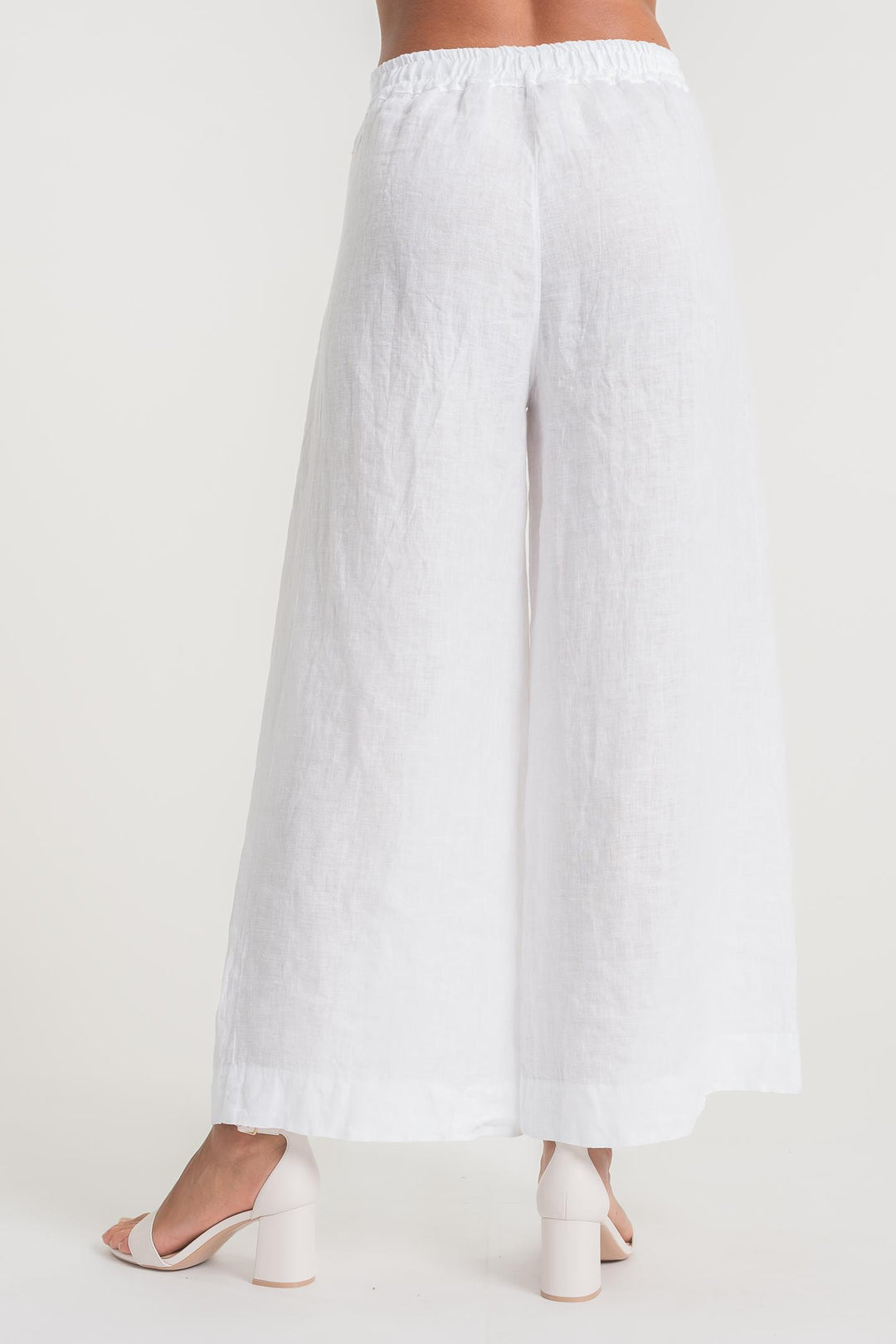 Premium French Linen Wide Leg Pant - Breathable Naturals | Glam & Fame Clothing 