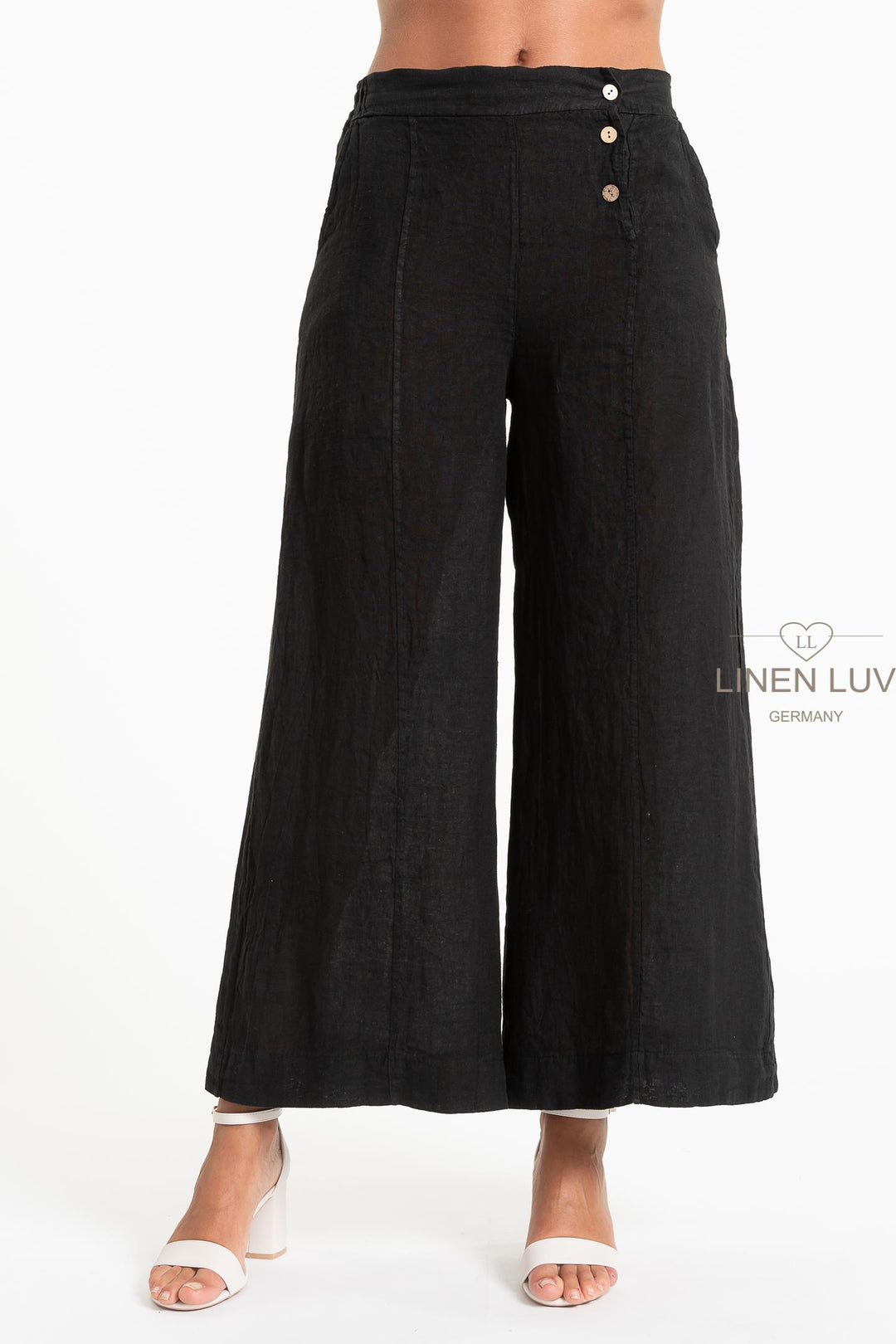 Premium French Linen Wide Leg Pant - Breathable Naturals | Glam & Fame Clothing