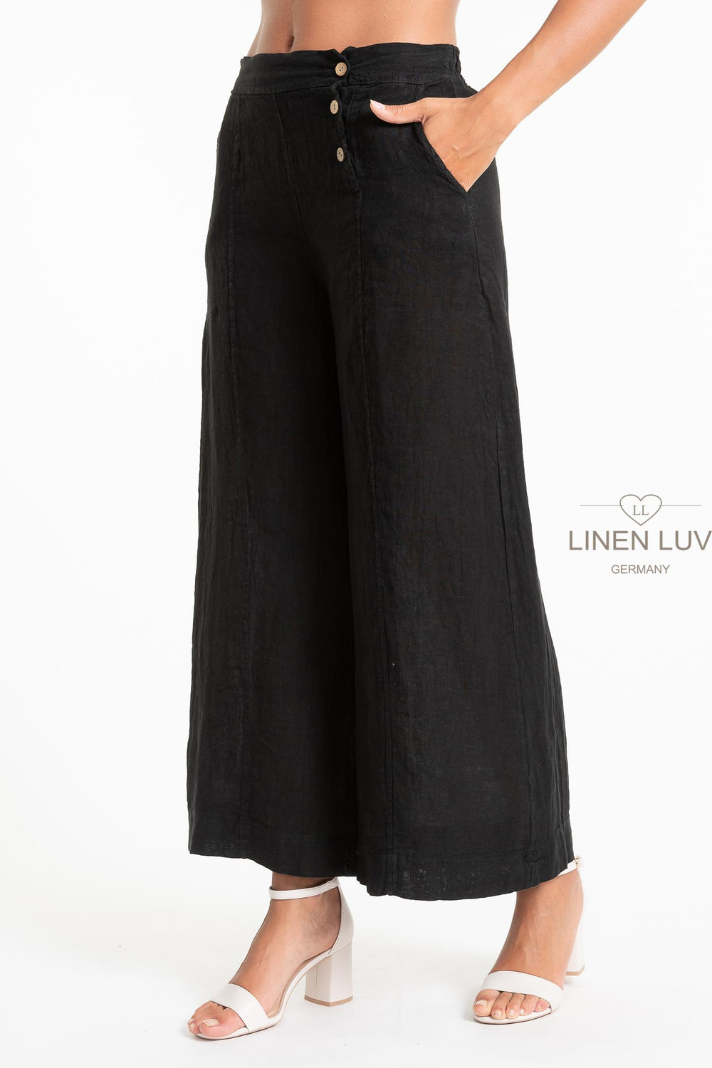 Premium French Linen Wide Leg Pant - Breathable Naturals | Glam & Fame Clothing
