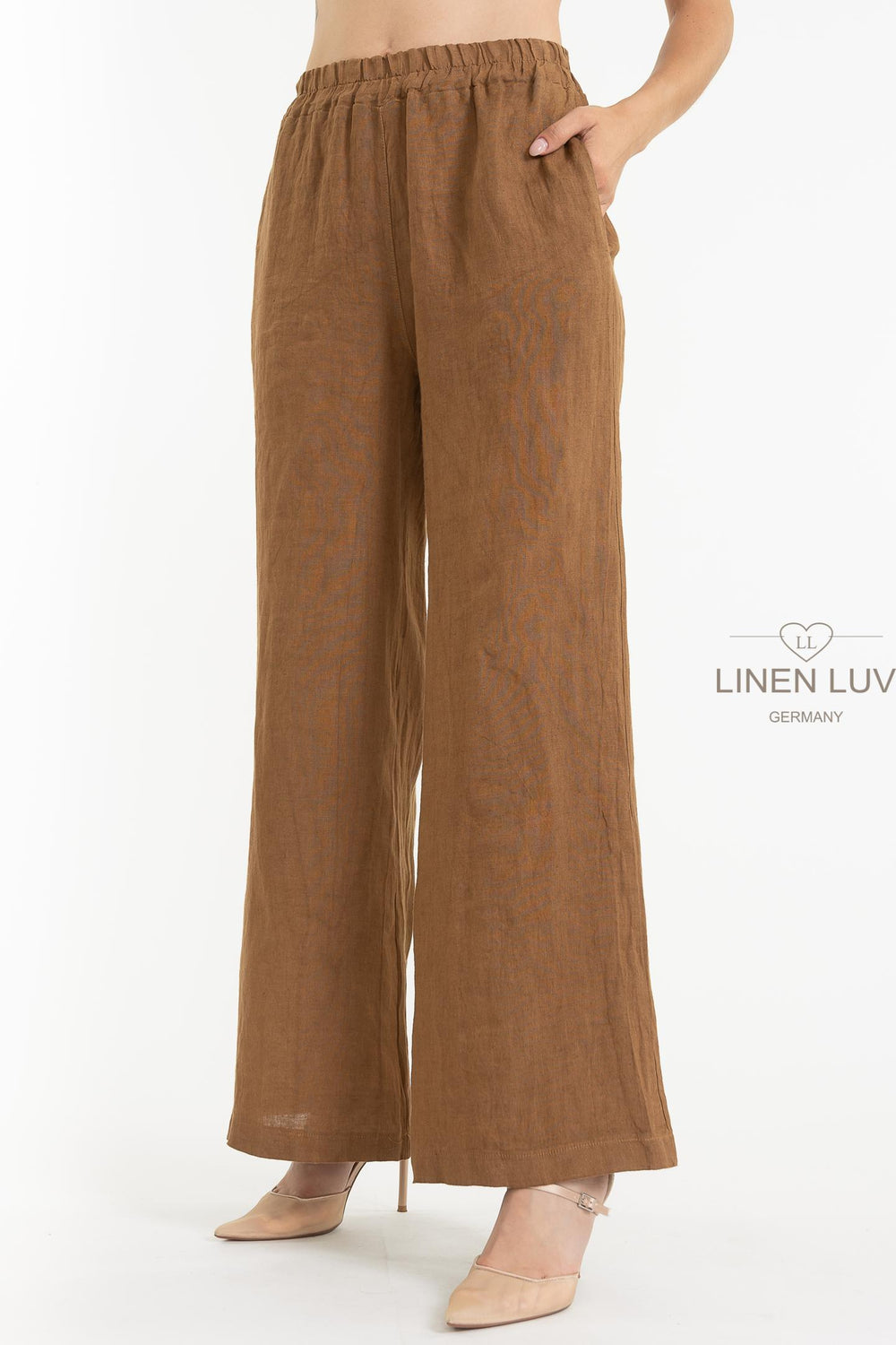 French Linen Streamline Pant - Breathable Naturals | Glam & Fame Clothing