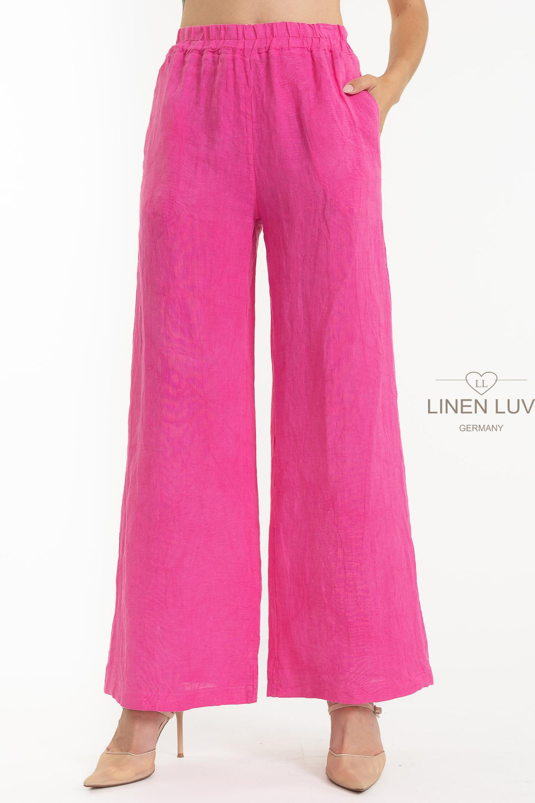 French Linen Streamline Pant - Breathable Naturals | Glam & Fame Clothing