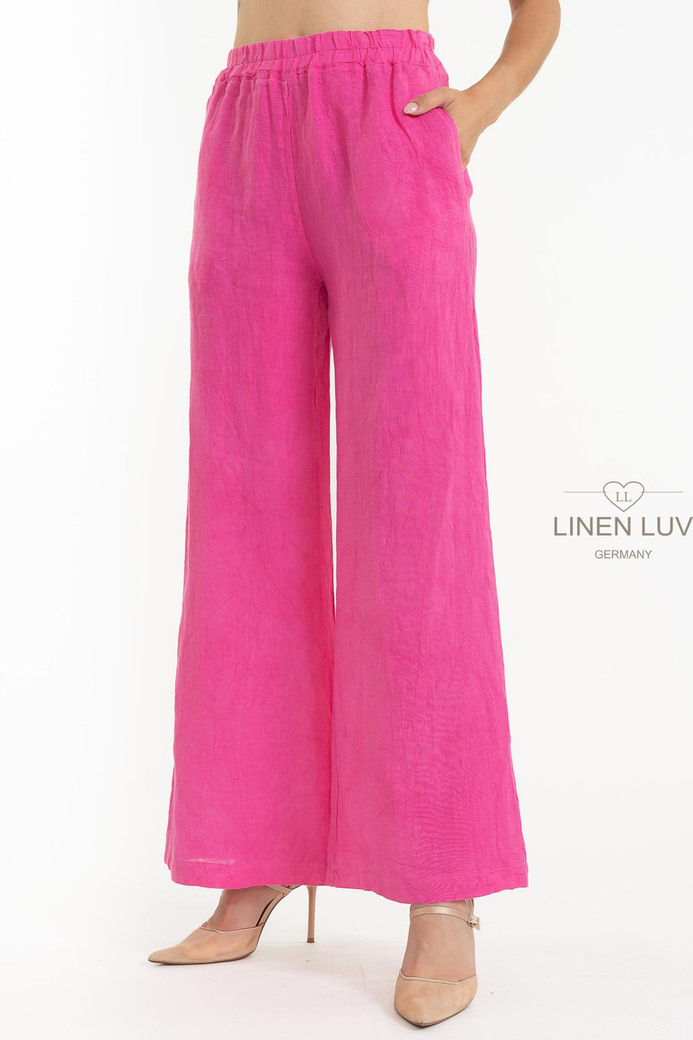 French Linen Streamline Pant - Breathable Naturals | Glam & Fame Clothing