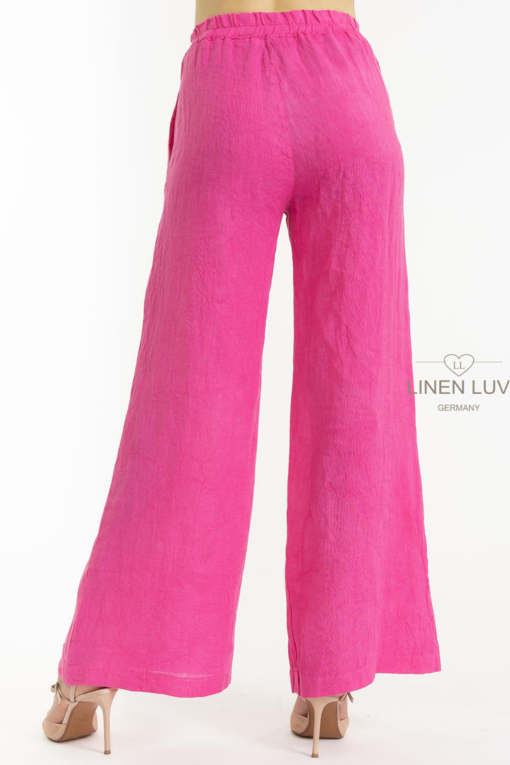 French Linen Streamline Pant - Breathable Naturals | Glam & Fame Clothing