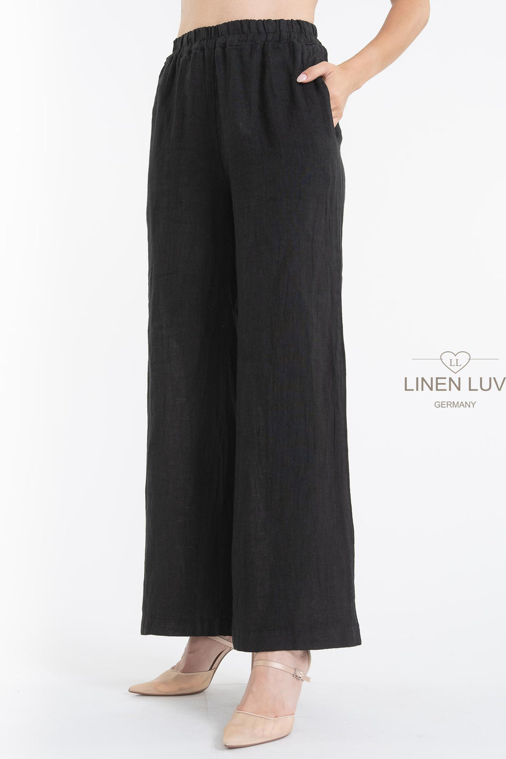 French Linen Streamline Pant - Breathable Naturals | Glam & Fame Clothing