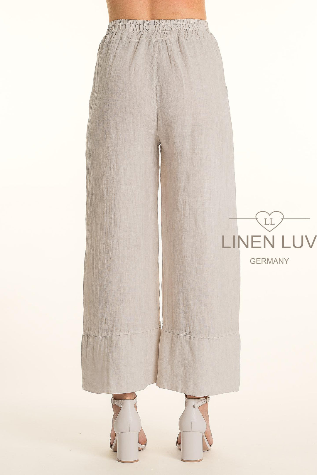 French Linen Wide Leg Button Pants - Breathable Naturals | Glam & Fame Clothing