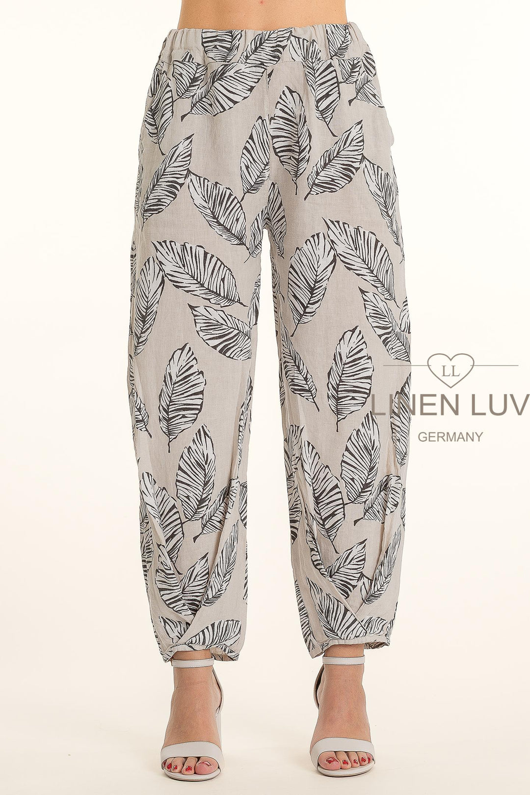 French Linen Pant Twist Hem Accent - Breathable Naturals | Glam & Fame Clothing