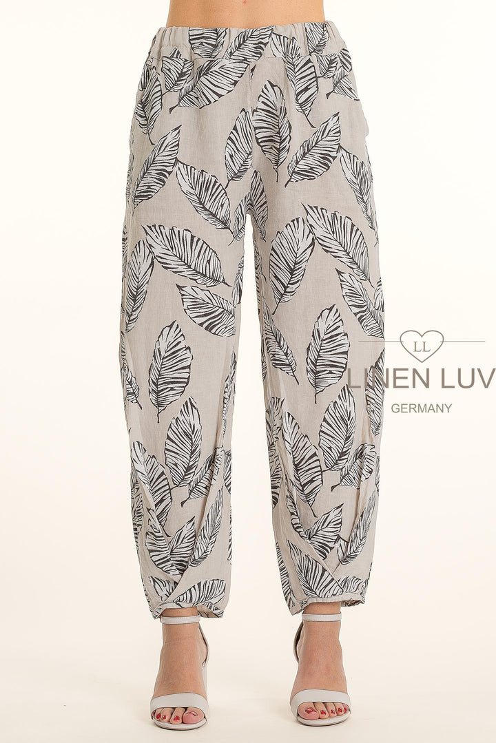 French Linen Pant Twist Hem Accent - Breathable Naturals | Glam & Fame Clothing