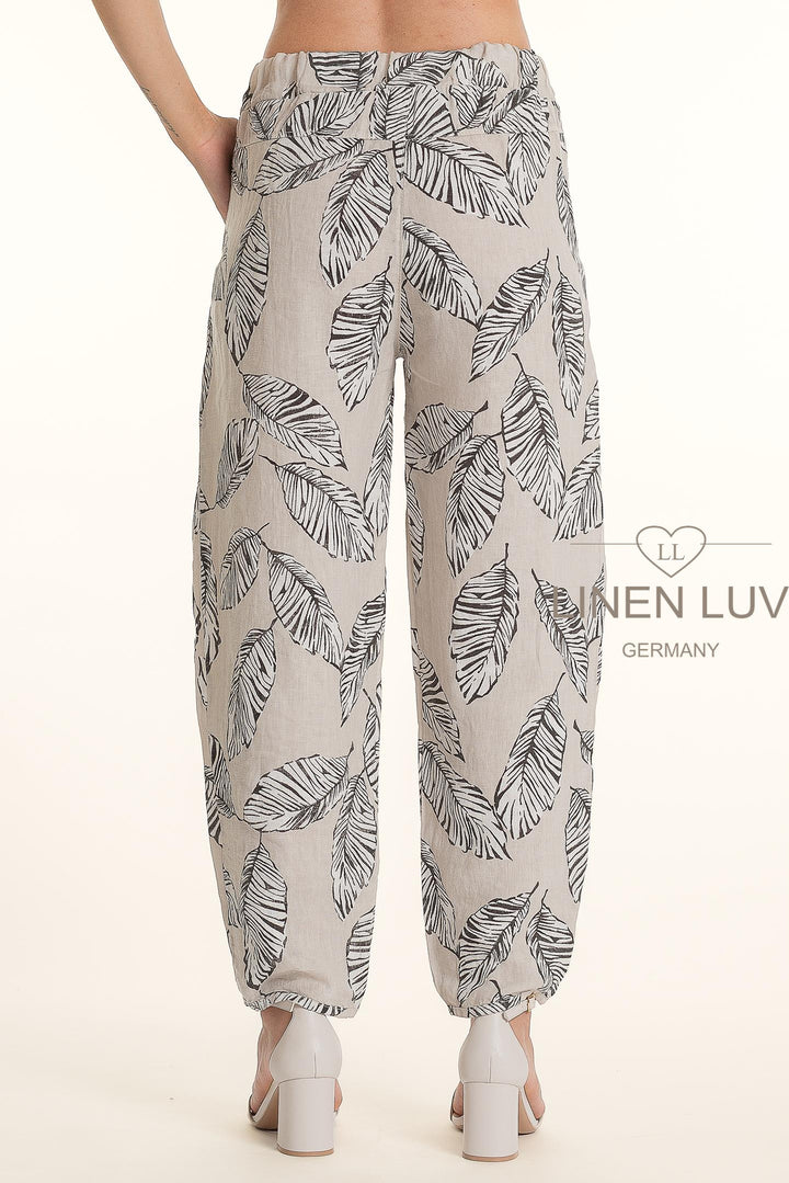 French Linen Pant Twist Hem Accent - Breathable Naturals | Glam & Fame Clothing
