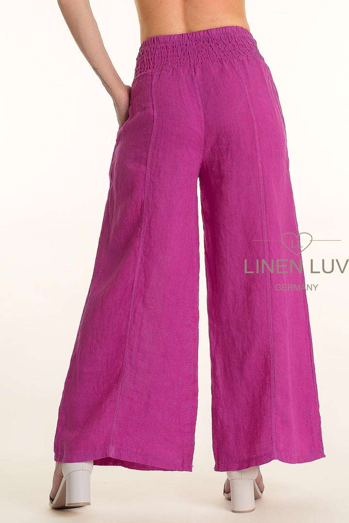 French Linen Wide Leg Pants - Breathable Naturals | Glam & Fame Clothing