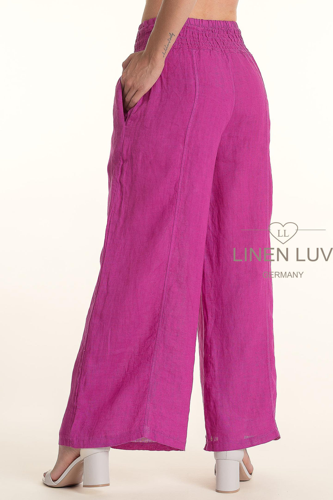 French Linen Wide Leg Pants - Breathable Naturals | Glam & Fame Clothing