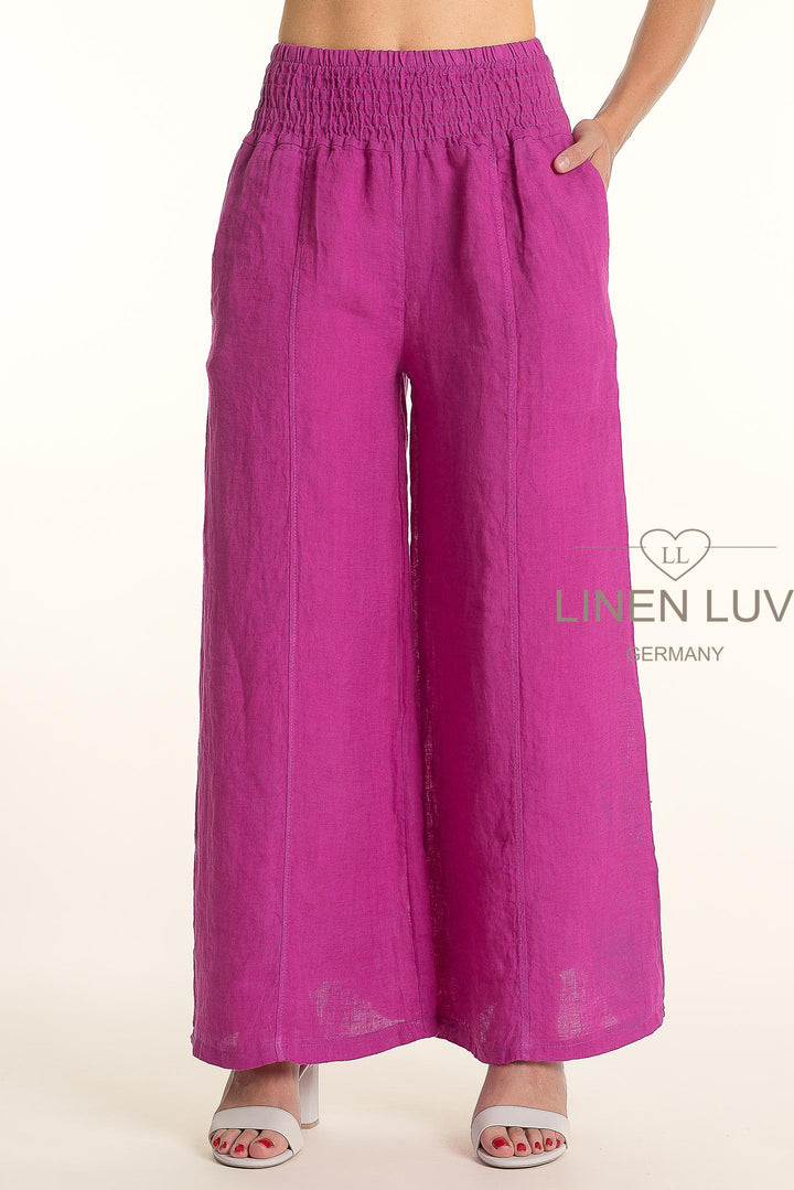 French Linen Wide Leg Pants - Breathable Naturals | Glam & Fame Clothing