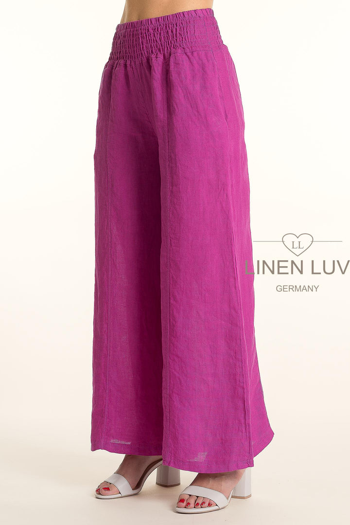 French Linen Wide Leg Pants - Breathable Naturals | Glam & Fame Clothing