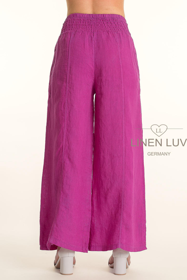 French Linen Wide Leg Pants - Breathable Naturals | Glam & Fame Clothing