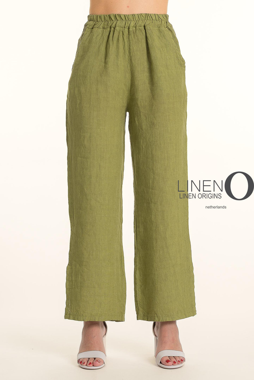 French Linen Pant Straight Leg Slits