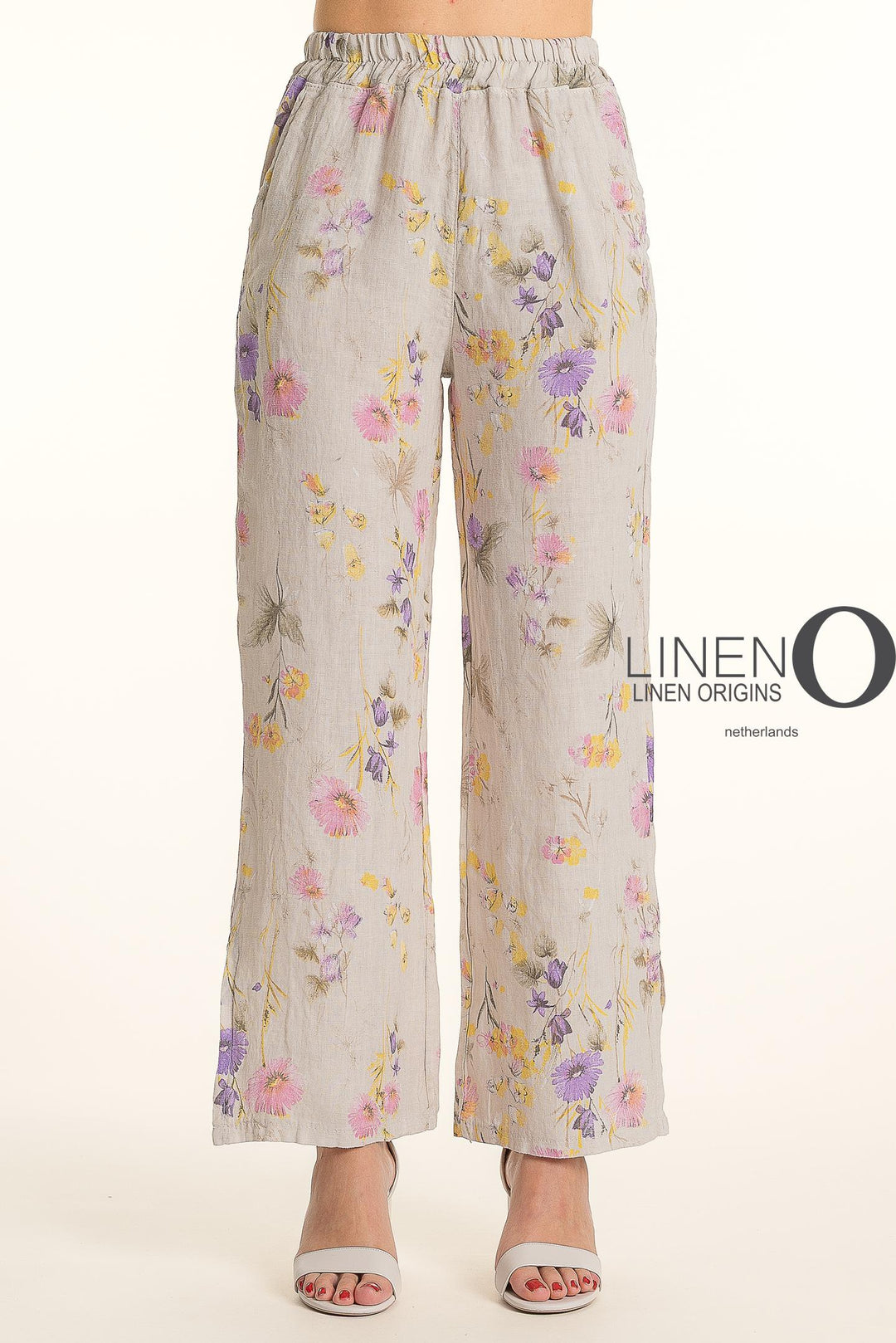 French Linen Pant Straight Leg Slits