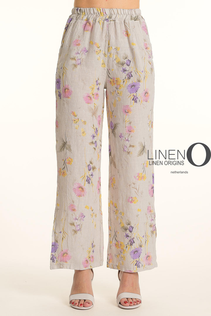 French Linen Pant Straight Leg Slits