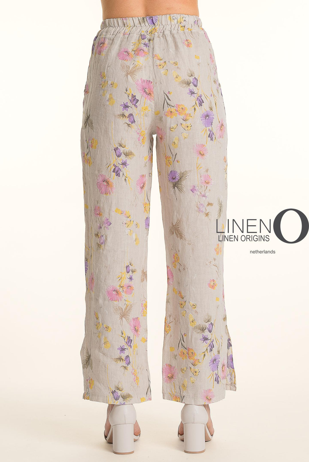 French Linen Pant Straight Leg Slits