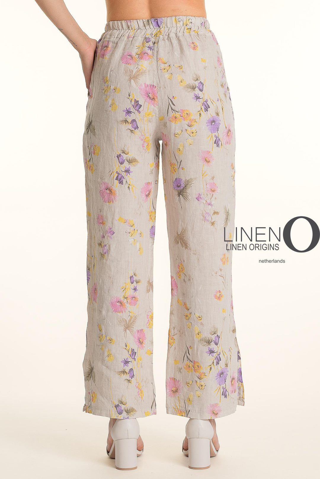 French Linen Pant Straight Leg Slits