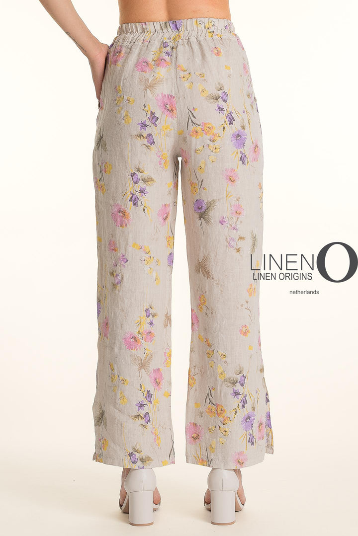 French Linen Pant Straight Leg Slits