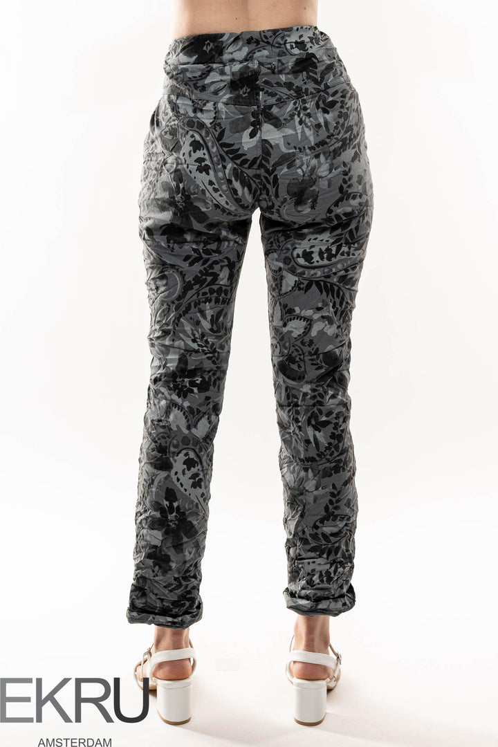 Euro Crinkle Travel Pant Print - Breathable Naturals | Glam & Fame Clothing