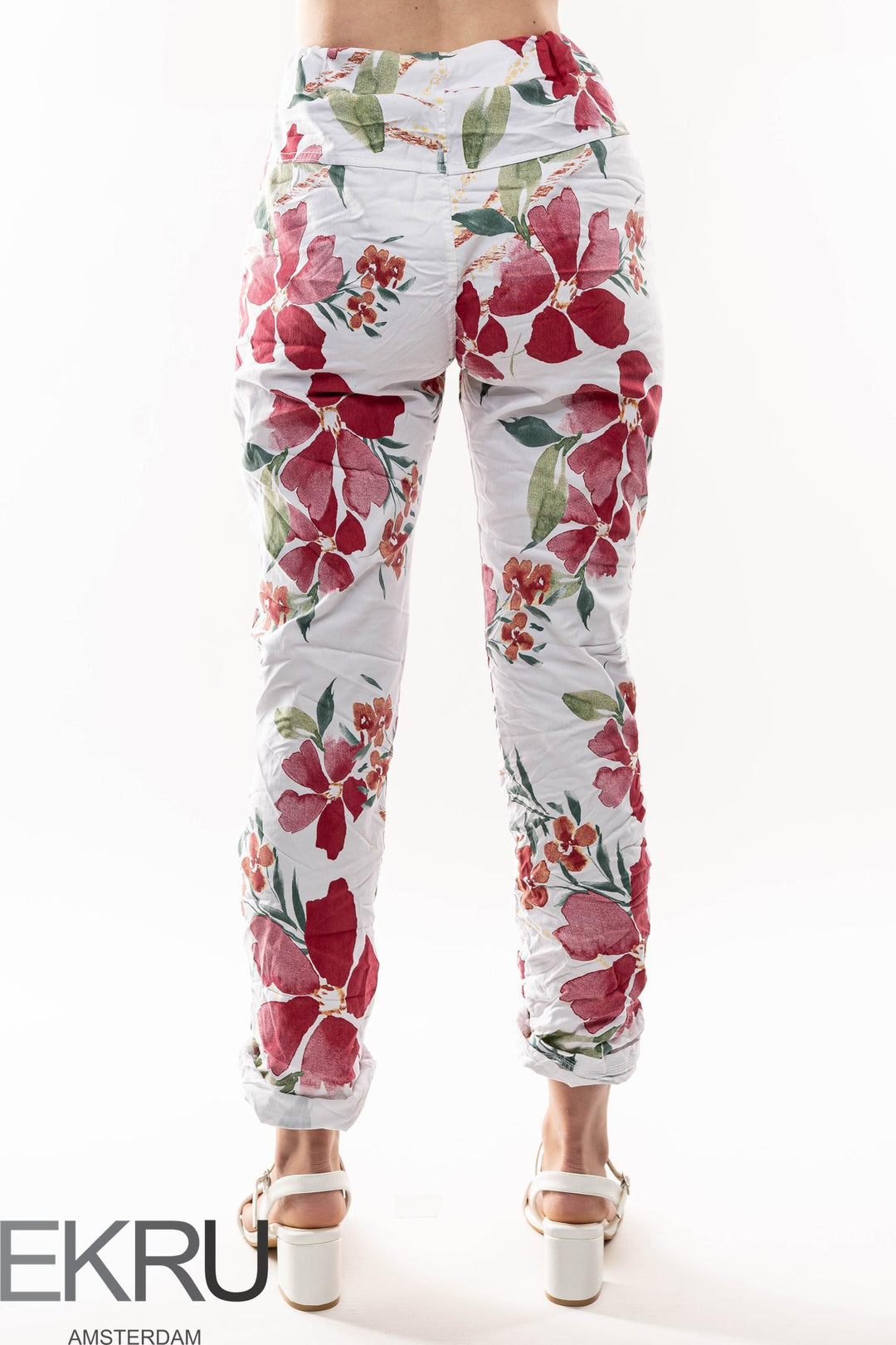 Euro Crinkle Travel Pant Print - Breathable Naturals | Glam & Fame Clothing