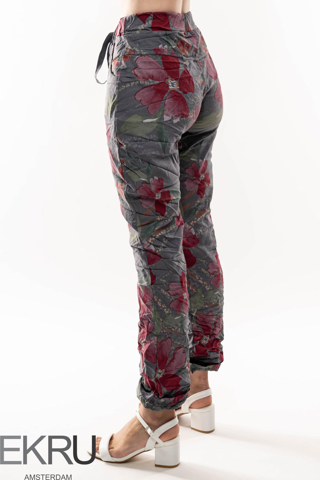 Euro Crinkle Travel Pant Print - Breathable Naturals | Glam & Fame Clothing