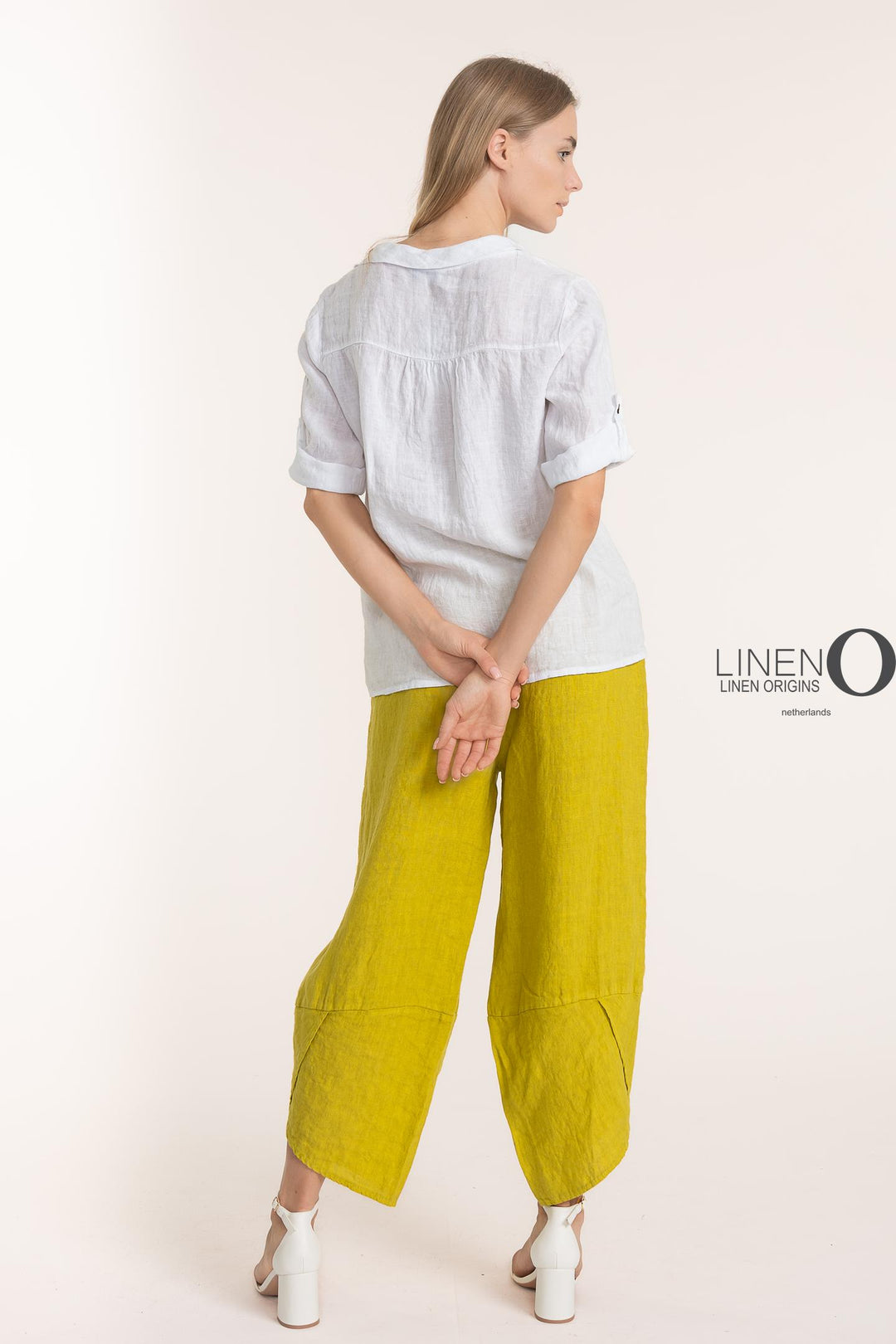 Premium Woven French Linen Blouse - Breathable Naturals | Glam & Fame Clothing