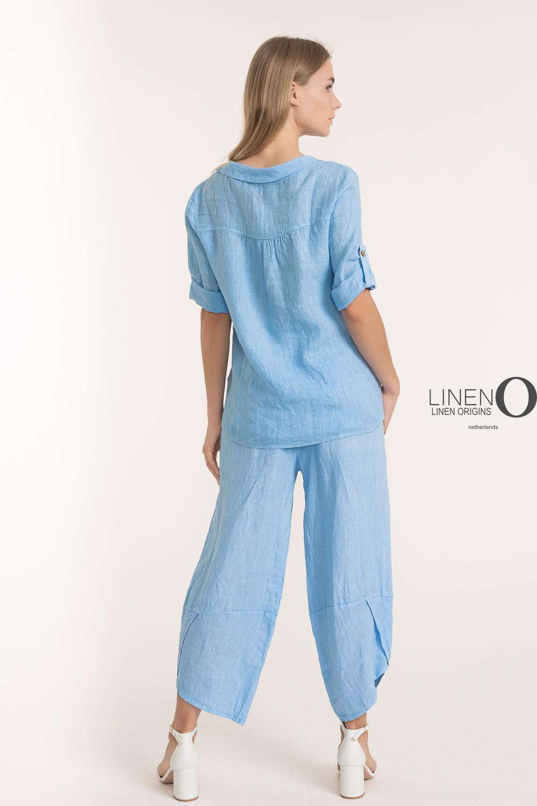 Premium Woven French Linen Blouse - Breathable Naturals | Glam & Fame Clothing