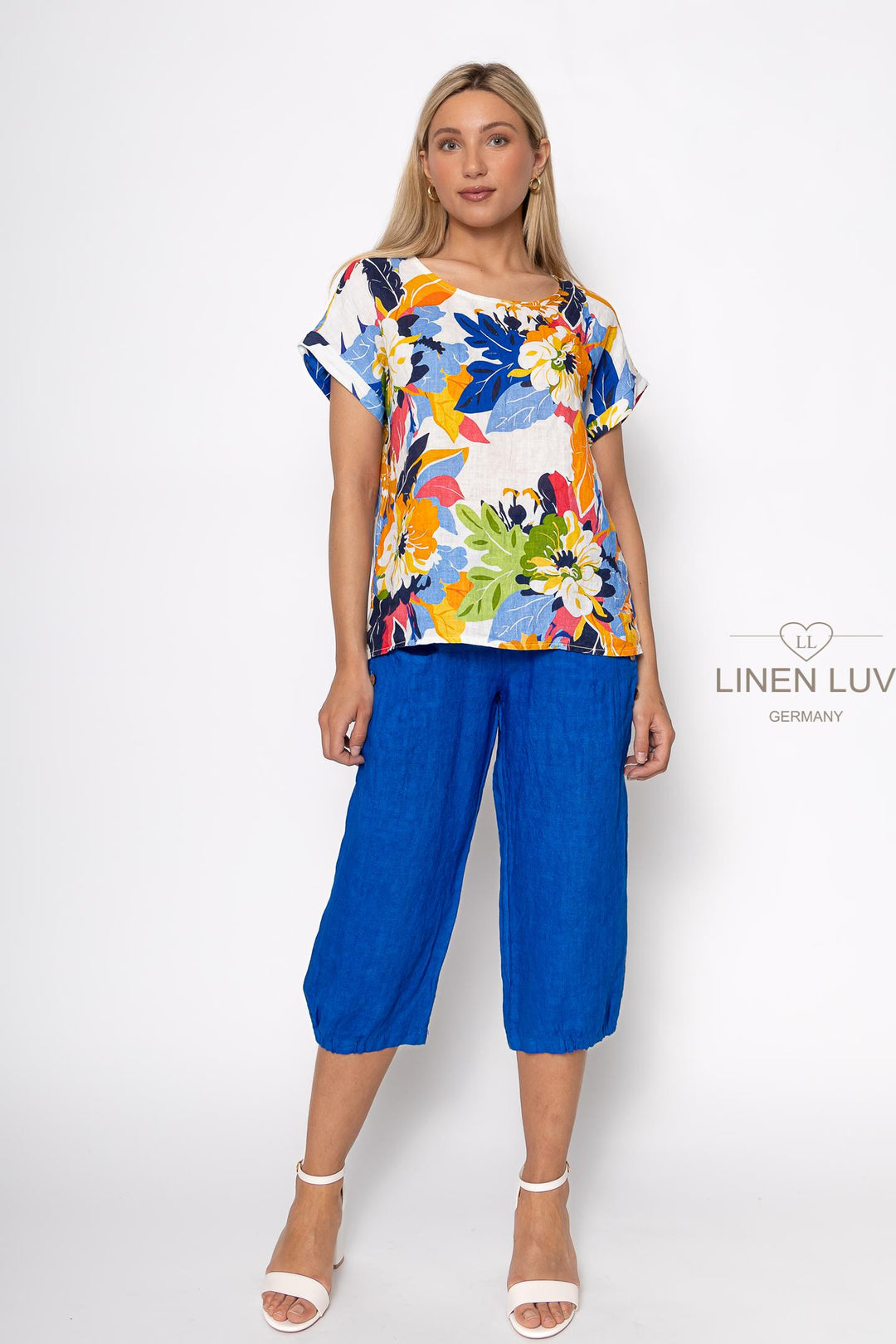 French Linen Top - Breathable Naturals | Glam & Fame Clothing