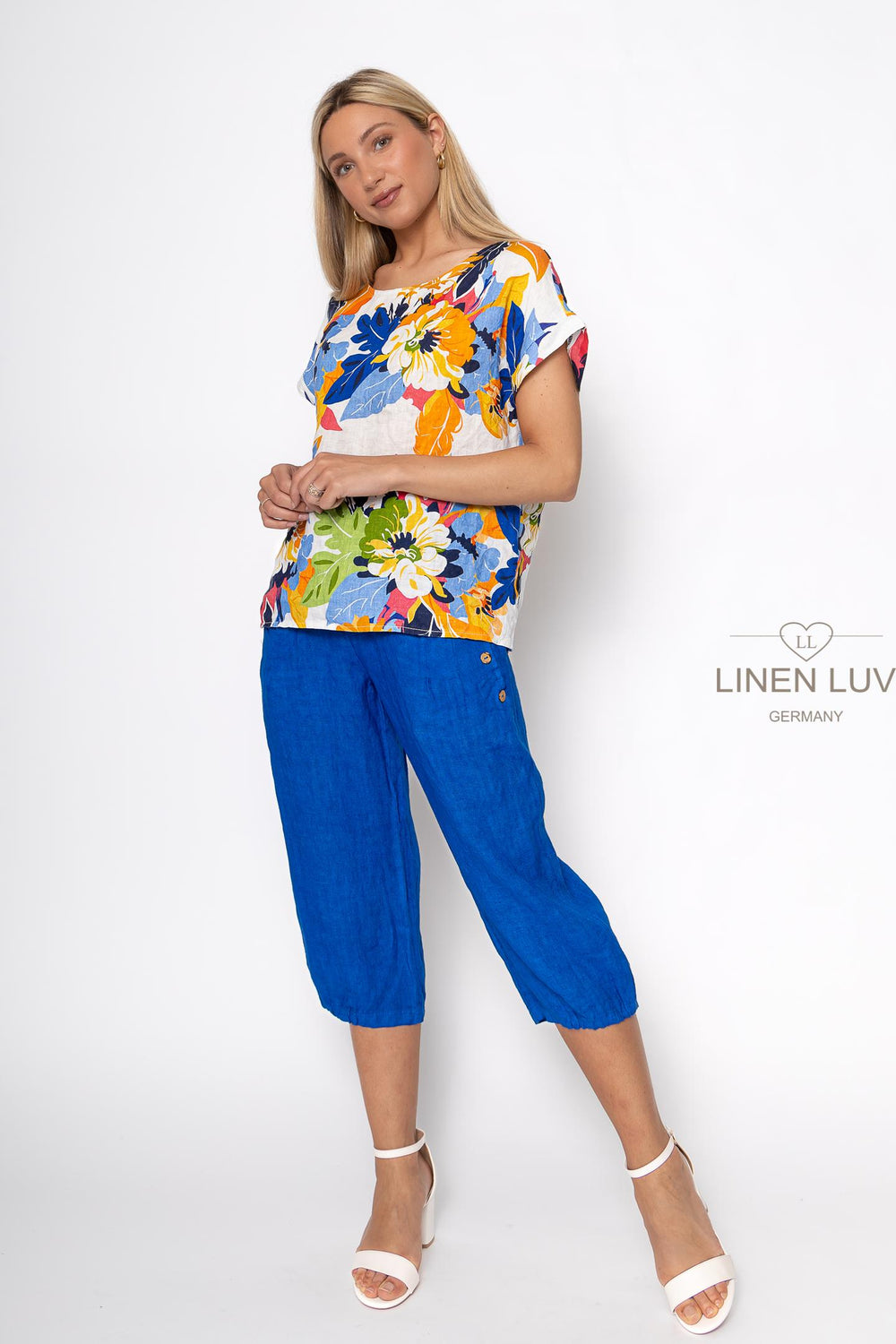 French Linen Top - Breathable Naturals | Glam & Fame Clothing