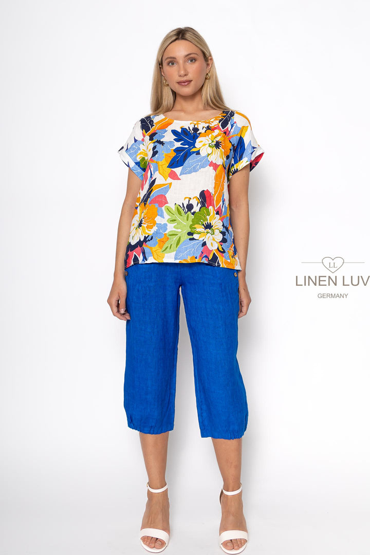 French Linen Top - Breathable Naturals | Glam & Fame Clothing