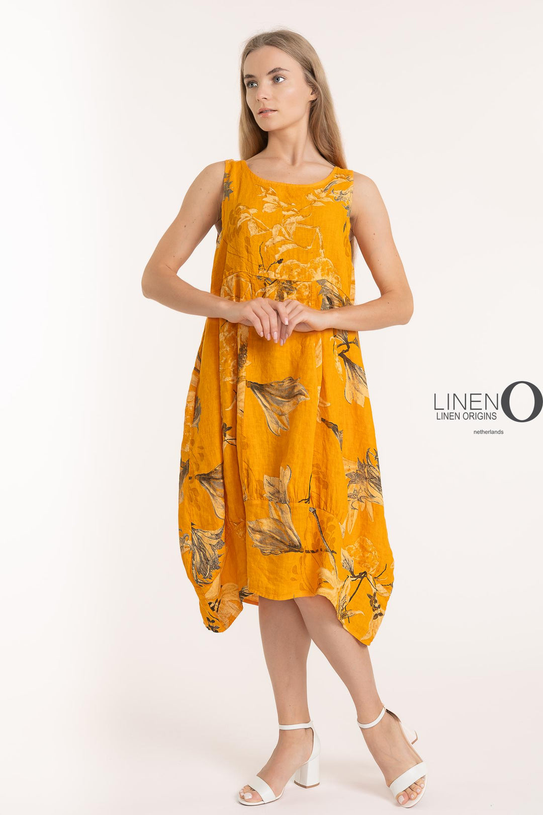 French Linen Shift Midi With Pockets - Breathable Naturals | Glam & Fame Clothing