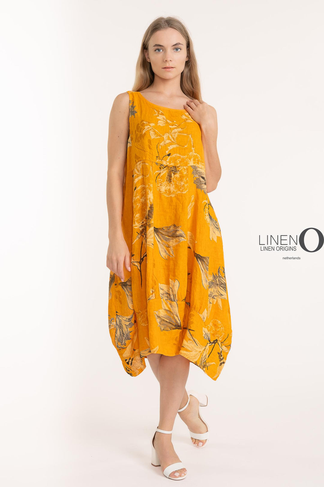 French Linen Shift Midi With Pockets - Breathable Naturals | Glam & Fame Clothing