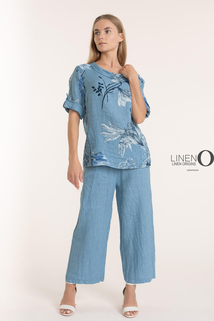 Premium Woven French Linen Blouse - Breathable Naturals | Glam & Fame Clothing