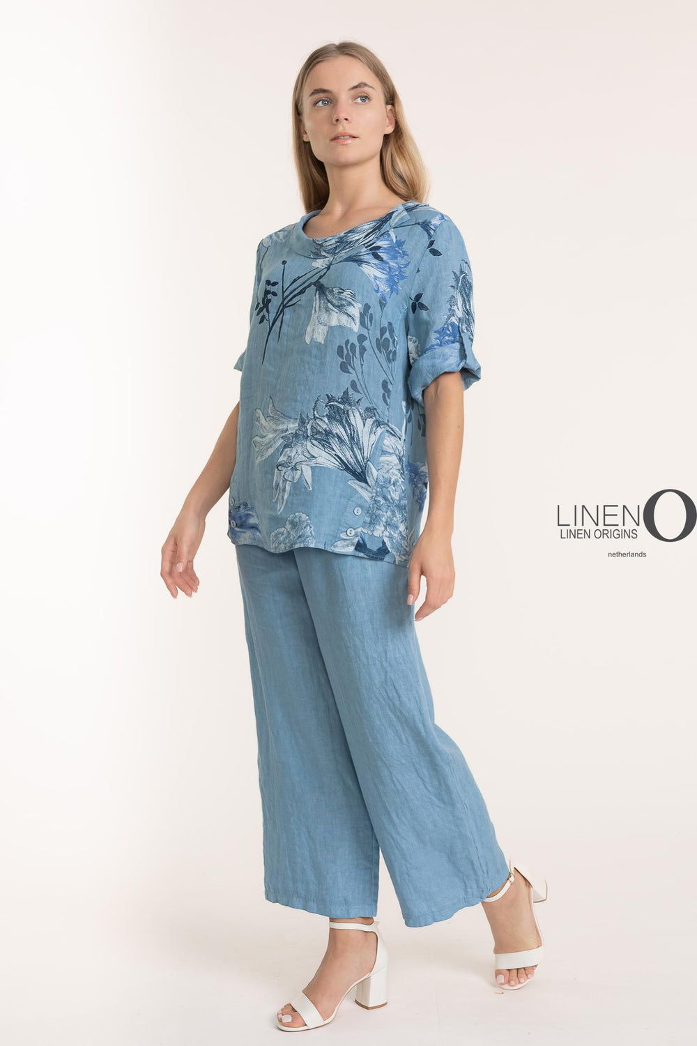 Premium Woven French Linen Blouse - Breathable Naturals | Glam & Fame Clothing