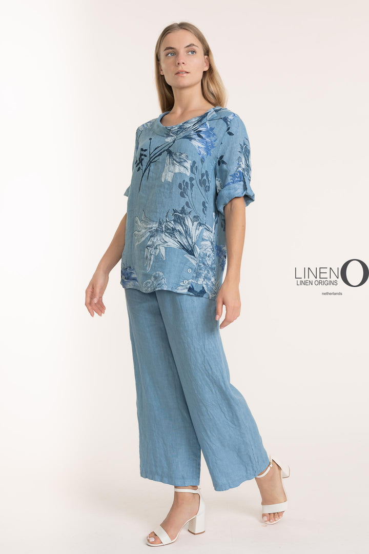 Premium Woven French Linen Blouse - Breathable Naturals | Glam & Fame Clothing