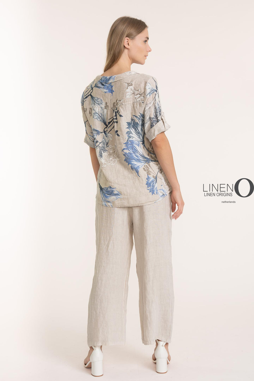 Premium Woven French Linen Blouse - Breathable Naturals | Glam & Fame Clothing