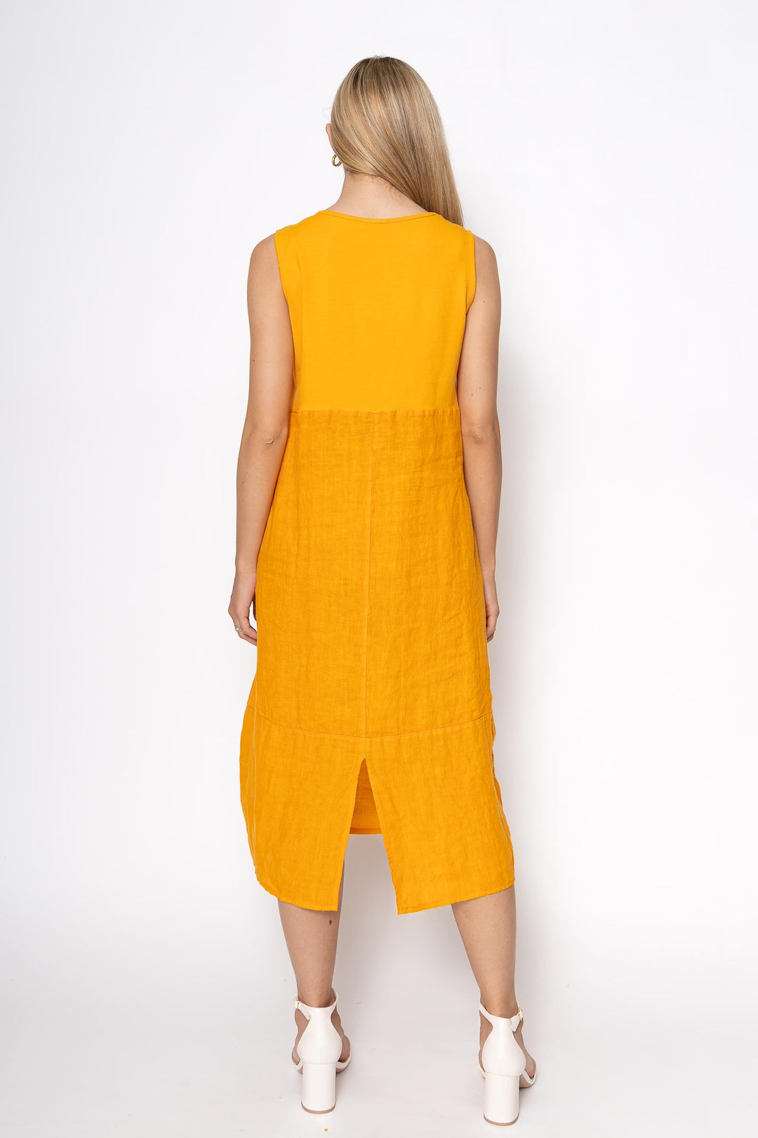 French Linen Camisole Shift Dress - Breathable Naturals | Glam & Fame Clothing