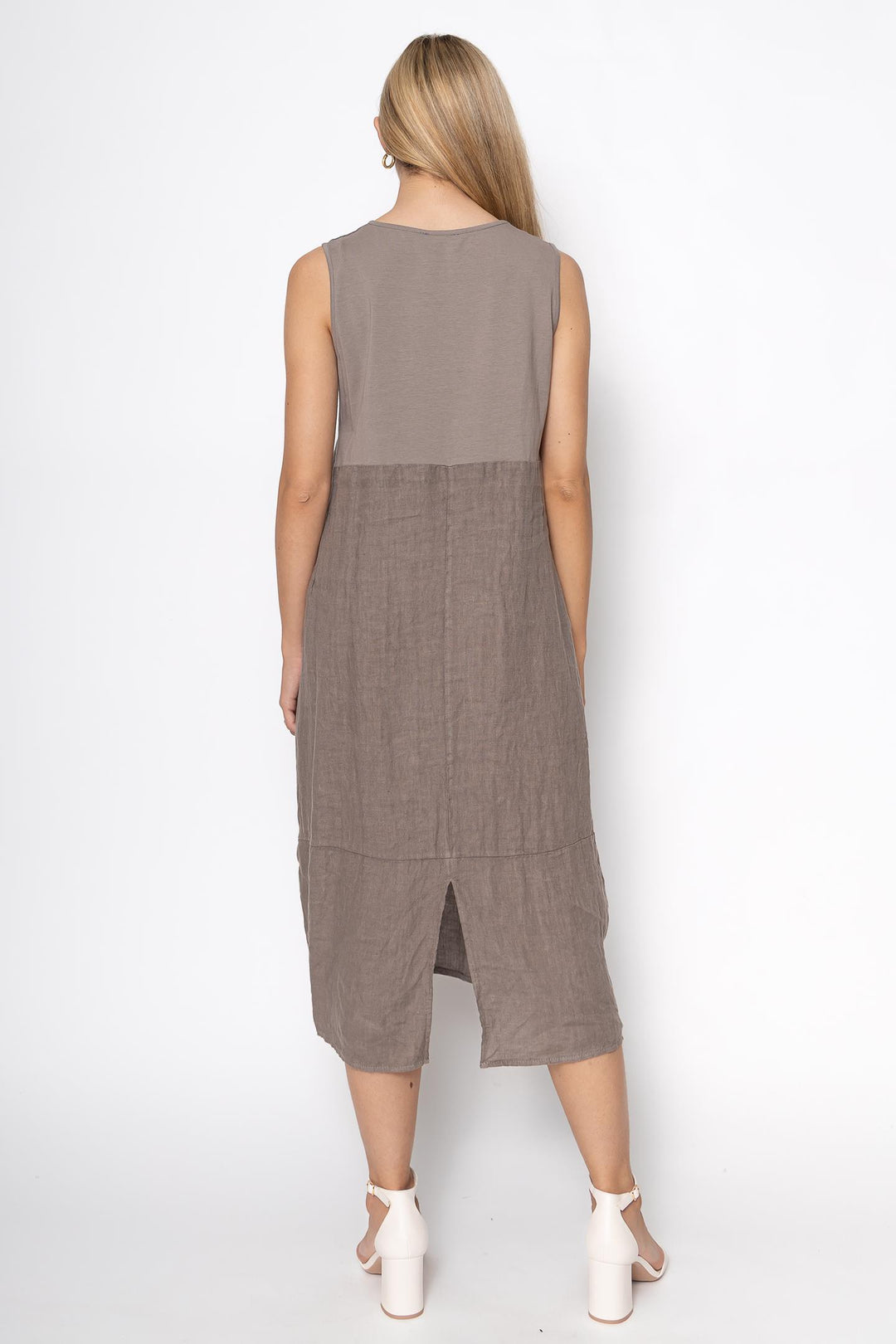French Linen Camisole Shift Dress - Breathable Naturals | Glam & Fame Clothing
