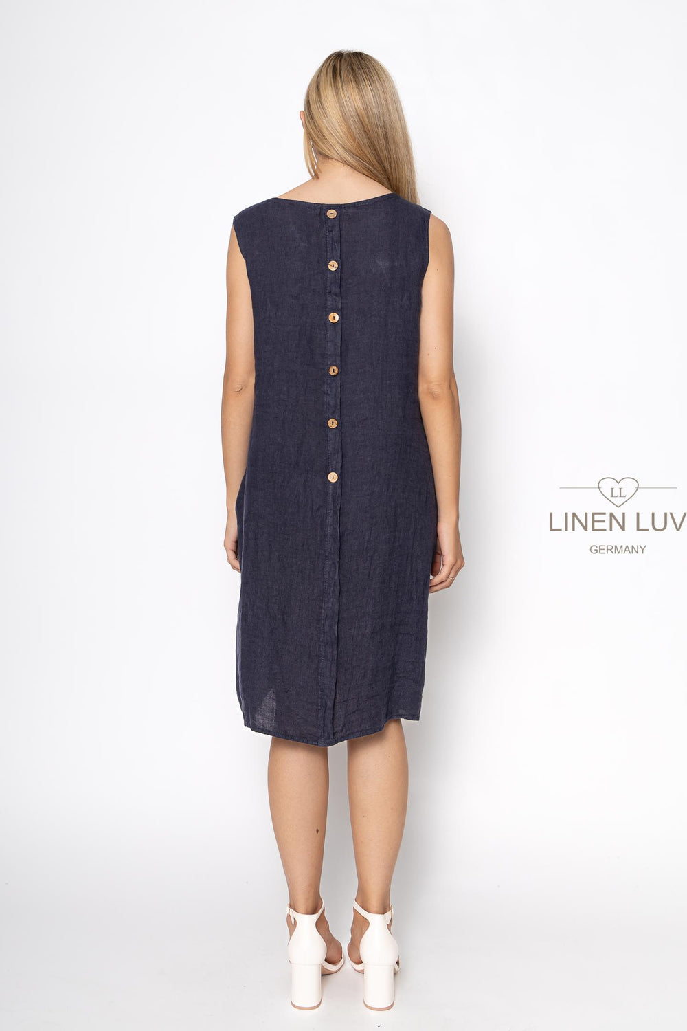French Linen Camisole Shift Dress - Breathable Naturals | Glam & Fame Clothing