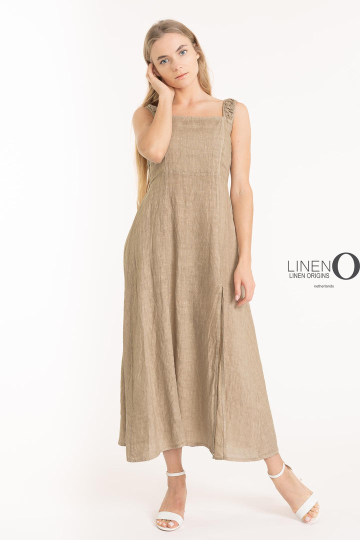 French Linen Dress Sundress - Breathable Naturals | Glam & Fame Clothing