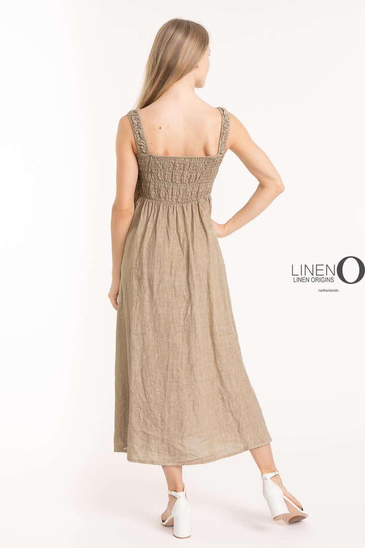 French Linen Dress Sundress - Breathable Naturals | Glam & Fame Clothing