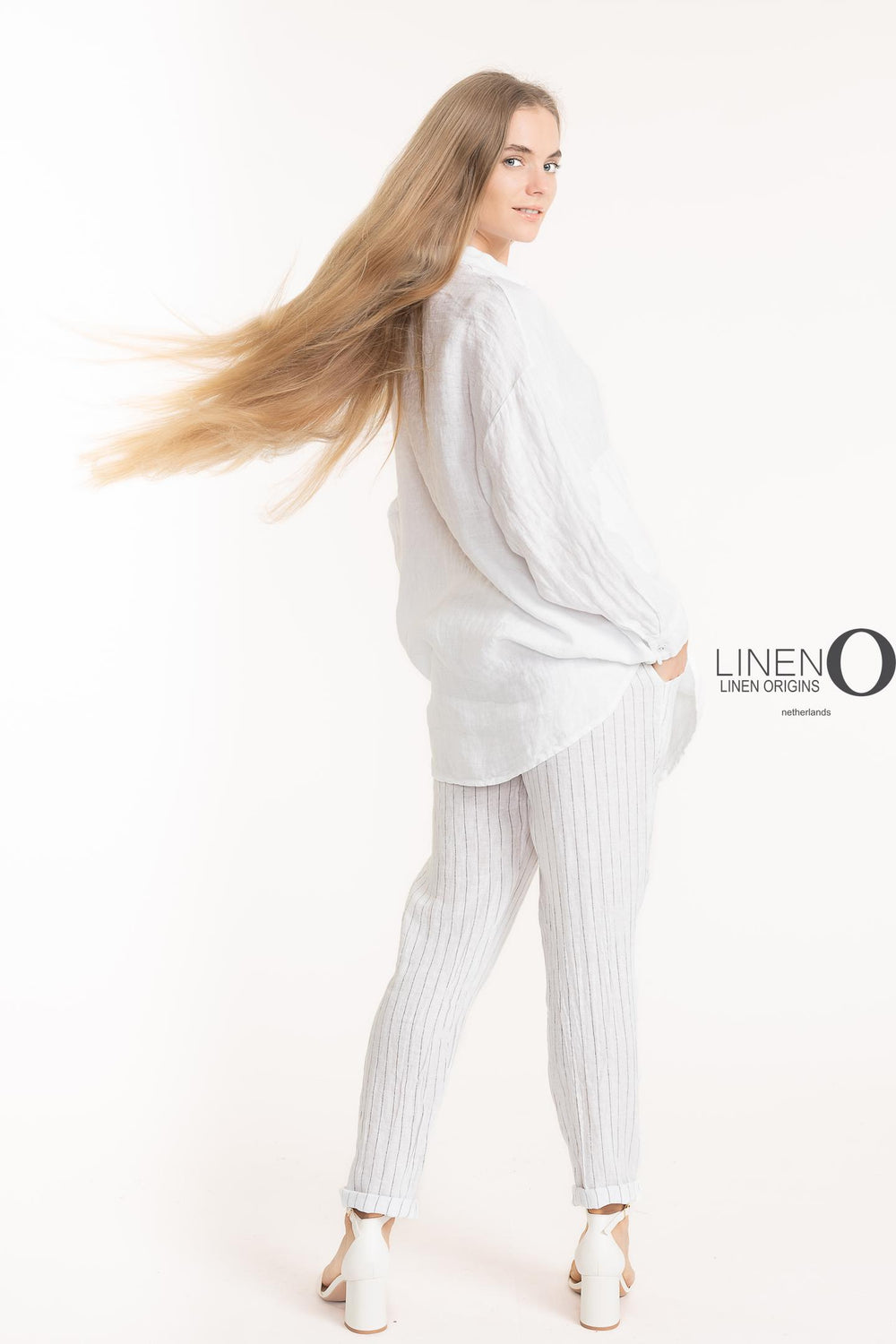 French Linen Oversized Shirt - Breathable Naturals | Glam & Fame Clothing