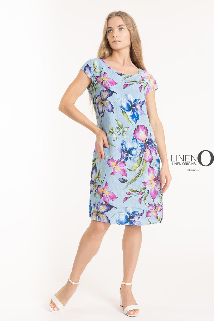 French Linen Sheath Dress With Pockets - Breathable Naturals | Glam & Fame Clothing