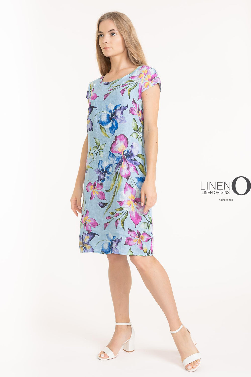 French Linen Sheath Dress With Pockets - Breathable Naturals | Glam & Fame Clothing