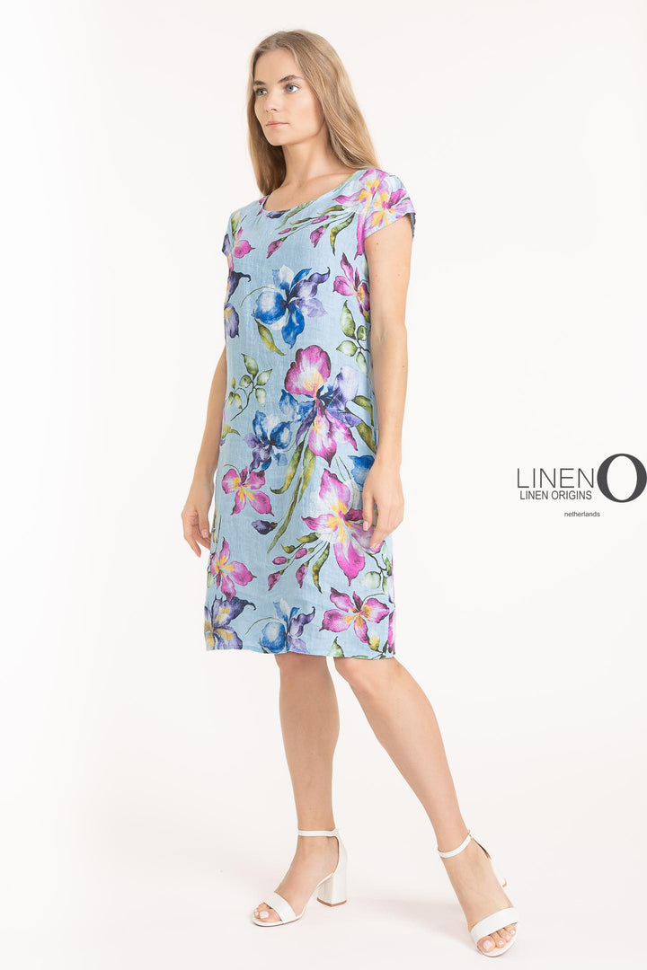 French Linen Sheath Dress With Pockets - Breathable Naturals | Glam & Fame Clothing