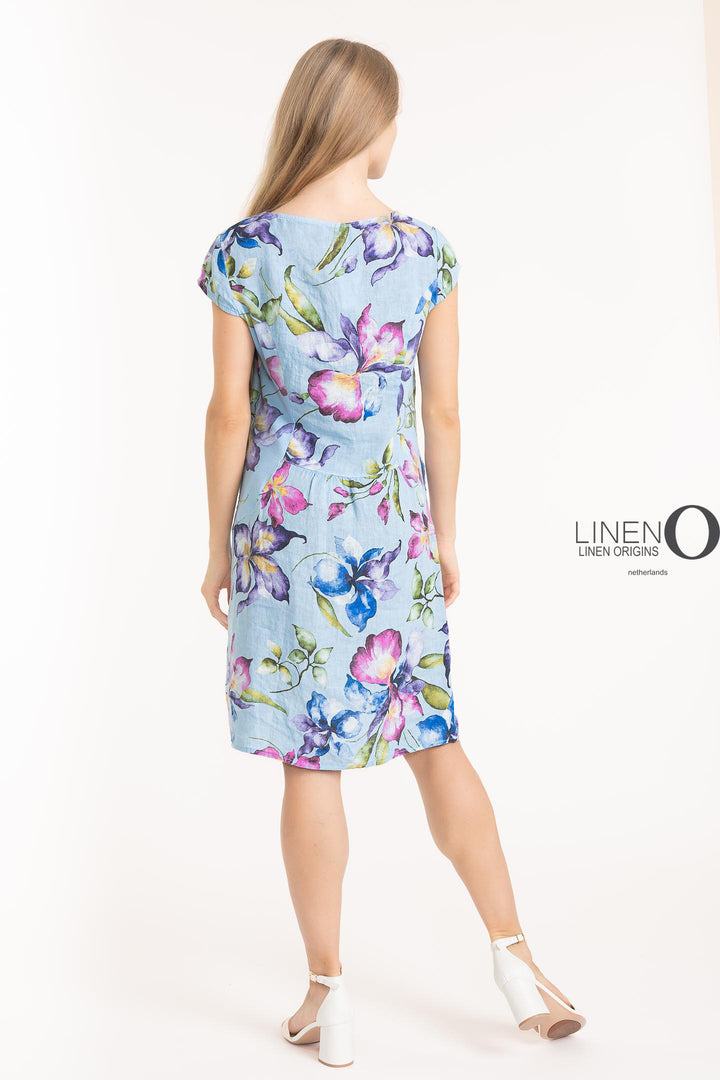 French Linen Sheath Dress With Pockets - Breathable Naturals | Glam & Fame Clothing