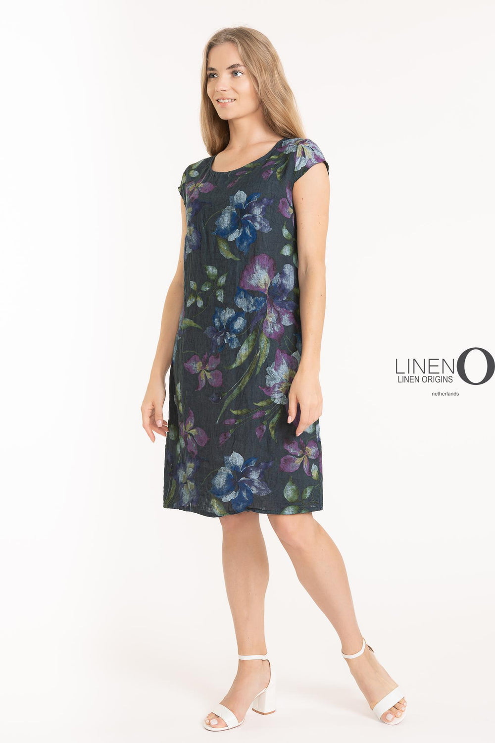French Linen Sheath Dress With Pockets - Breathable Naturals | Glam & Fame Clothing