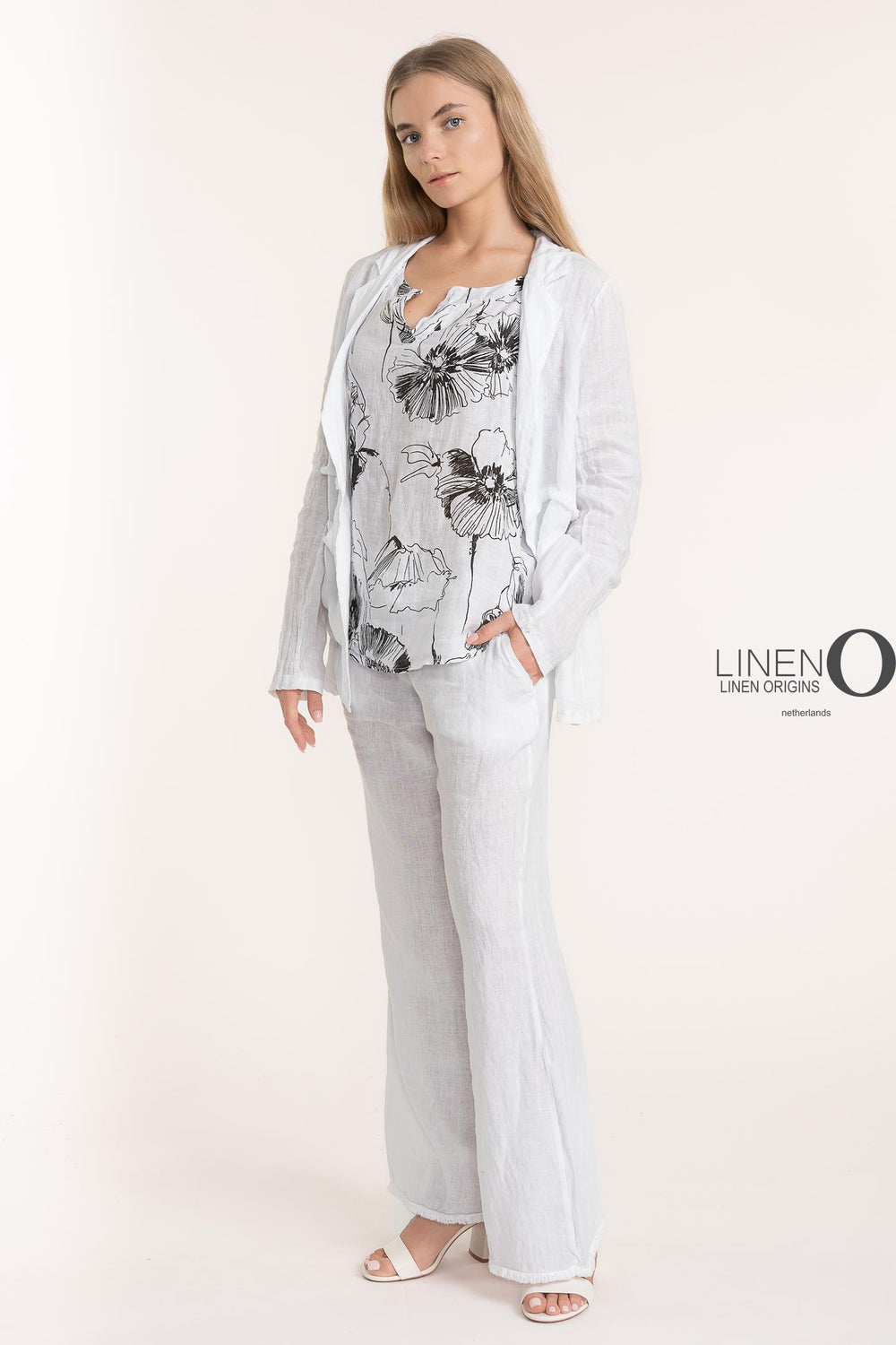 French Linen Blazer Premium Woven - Breathable Naturals | Glam & Fame Clothing