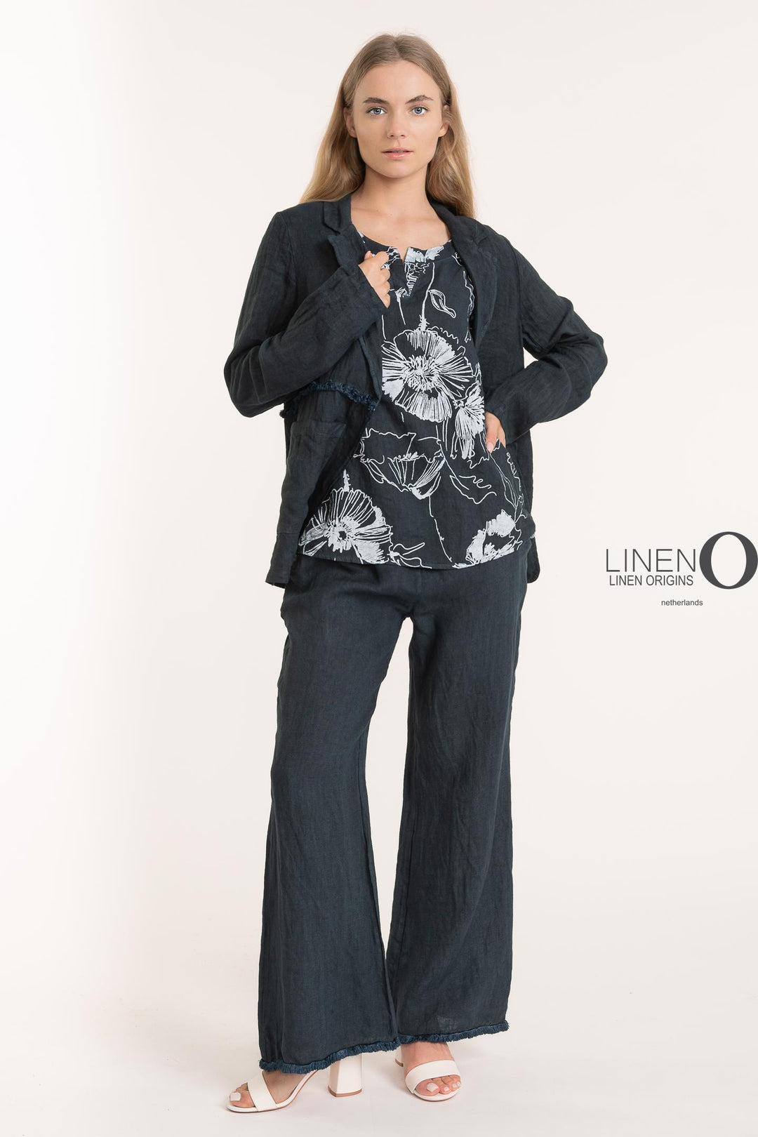 French Linen Blazer Premium Woven - Breathable Naturals | Glam & Fame Clothing